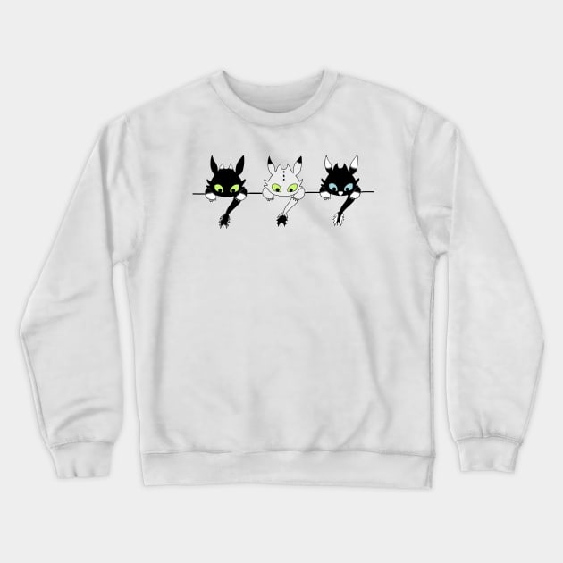 Toothless fury babies Crewneck Sweatshirt by Nezumi1998